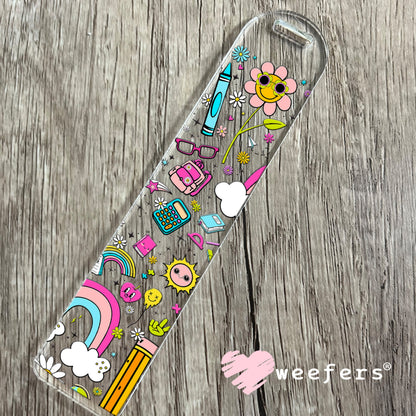 Teacher Vibes UV DTF Cup Wrap - WEEFERS EXCLUSIVE WRAP Bookmark Weefers