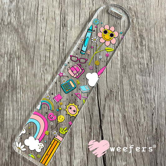 Teacher Vibes UV DTF Cup Wrap - WEEFERS EXCLUSIVE WRAP Bookmark Weefers