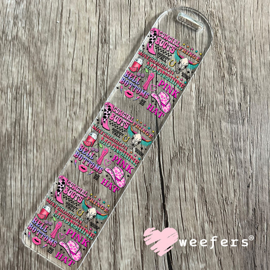 Cowgirl Favorite Things UV DTF Decal Bookmark Weefers