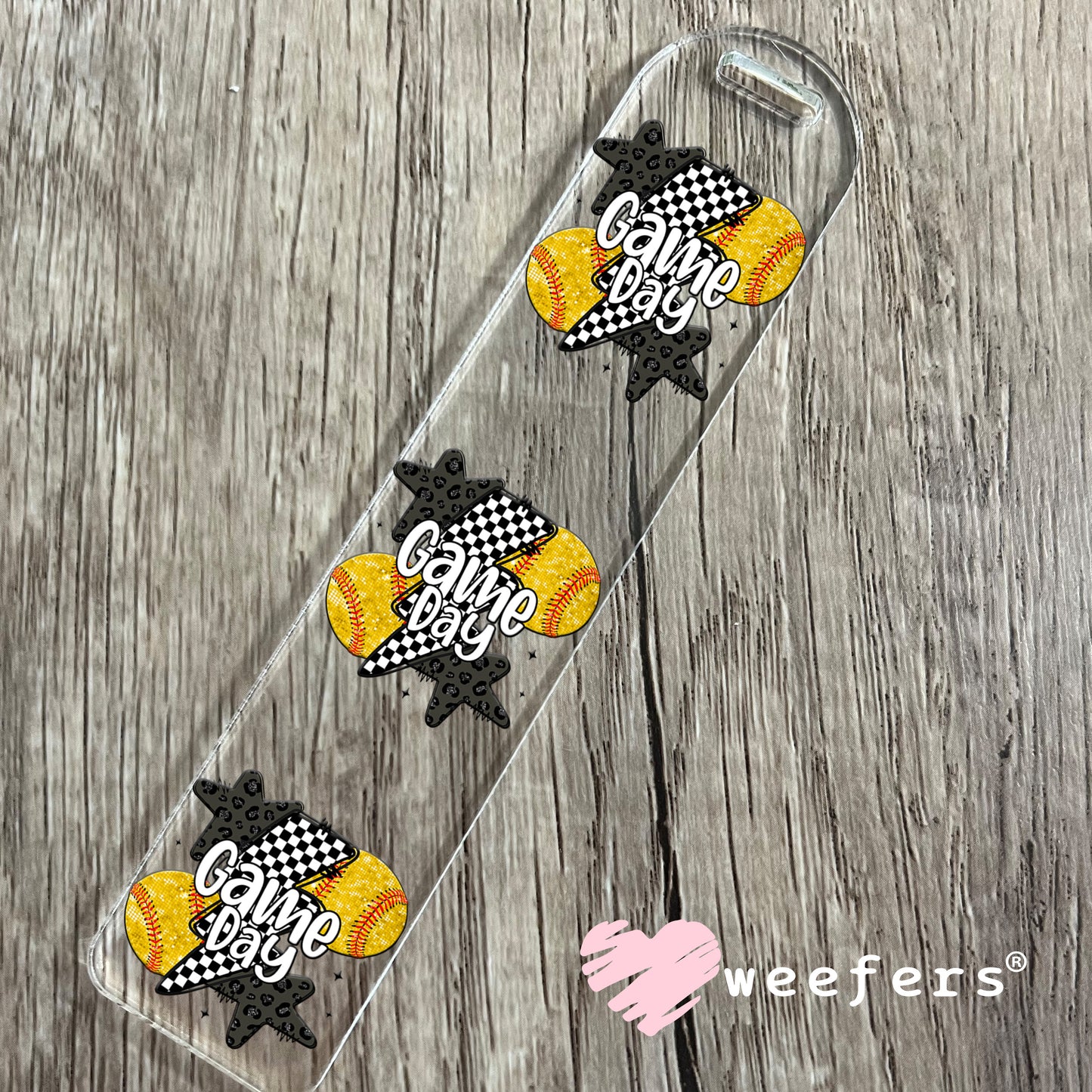 Game Day Softball UV DTF Decal Bookmark Weefers