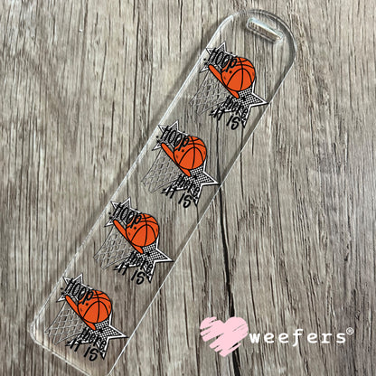 Hoop there it is Basketball UV DTF Decal Bookmark Weefers