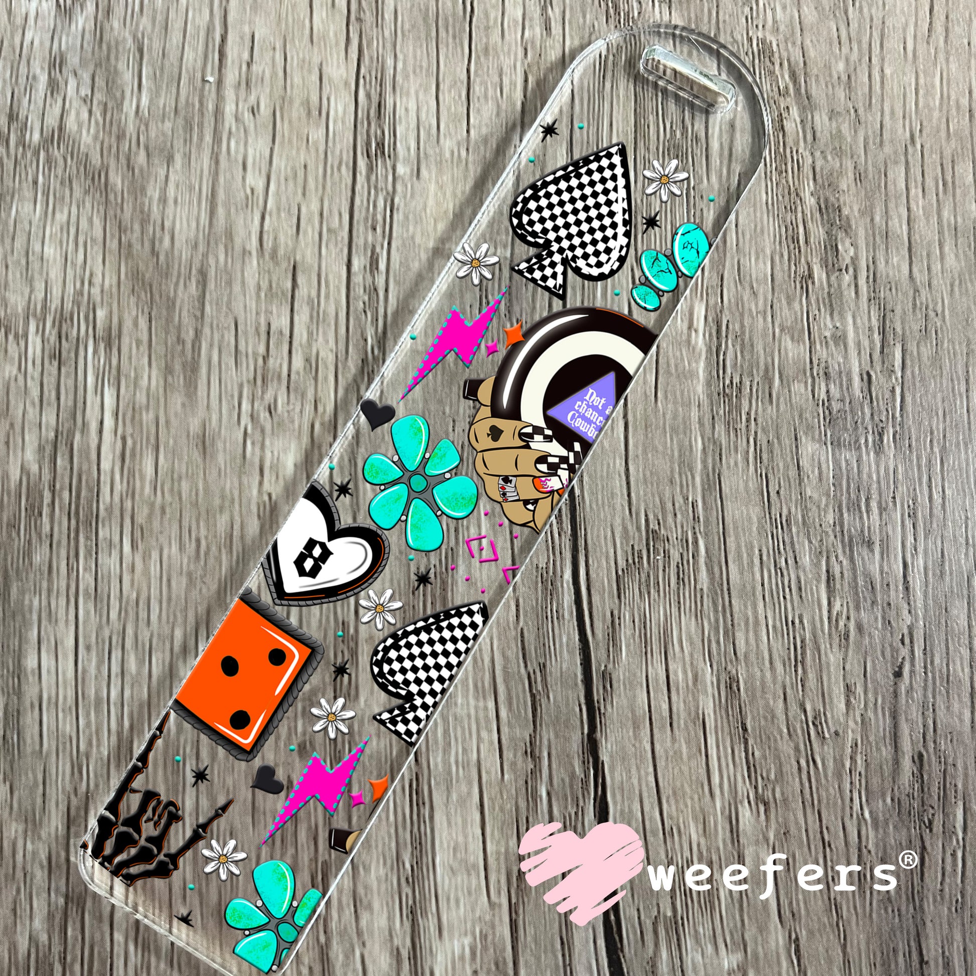 Not a Chance Cowboy UV DTF Cup Wrap - WEEFERS EXCLUSIVE WRAP Bookmark Weefers