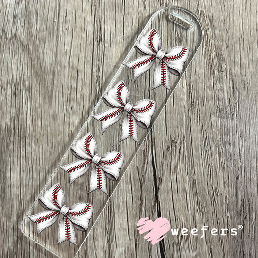Baseball Bow UV DTF Decal Bookmark Weefers