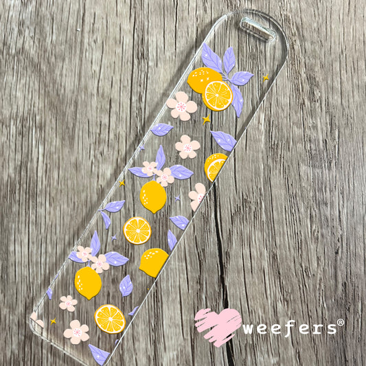 Lemons Purple Leaves UV DTF Cup Wrap Bookmark Weefers
