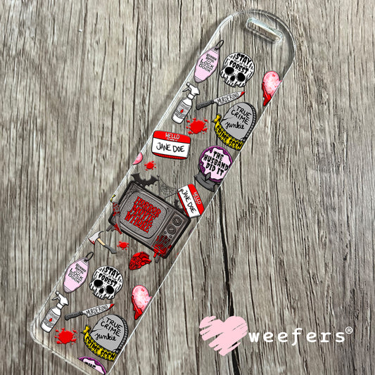 Horror Movie Whore UV DTF Cup Wrap - Weefers® Exclusive Bookmark Weefers