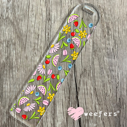 Fruit Vibes Watermelon Flowers UV DTF Cup Wrap Bookmark Weefers