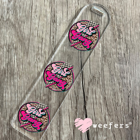 Girl Gang Lightening Bolt UV DTF Decal Bookmark Weefers