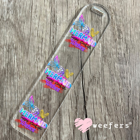 Mermaid Kisses Starfish Wishes UV DTF Decal Bookmark Weefers