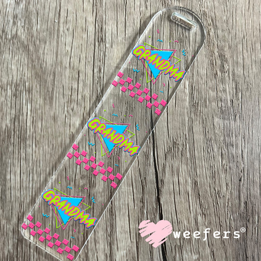 Grandma 80's Vibes UV DTF Decal Bookmark Weefers