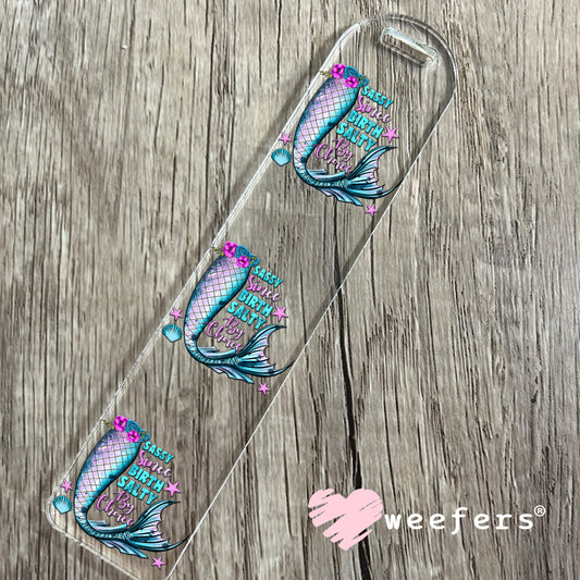 Sassy Since Birth Salty By Choice UV DTF Decal Bookmark Weefers