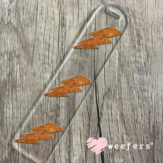 Sunflower Lightening Bolt UV DTF Decal Bookmark Weefers