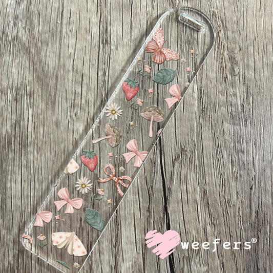 Cottagecore Butterflies and Moths UV DTF Cup Wrap - Weefers Exclusive Wrap Bookmark Weefers
