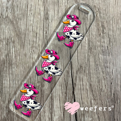 Cowboy Duck UV DTF Decal Bookmark Weefers