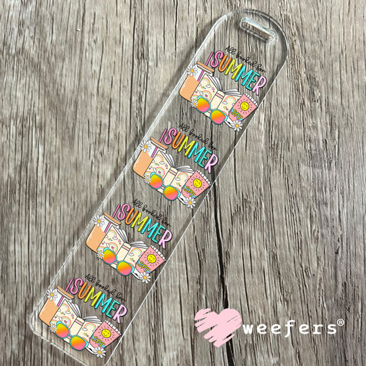 All Booked for Summer UV DTF Decal Bookmark Weefers