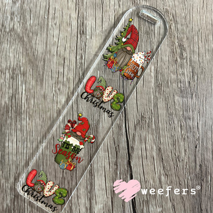 Love Christmas Gnomes UV DTF Bookmark Decal