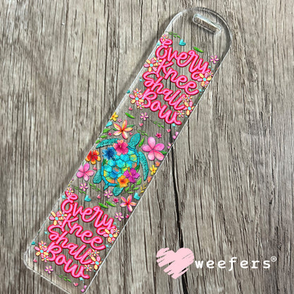 Every Knee Shall Bow Turtle UV DTF Cup Wrap - Weefers Exclusive Wrap Bookmark Weefers