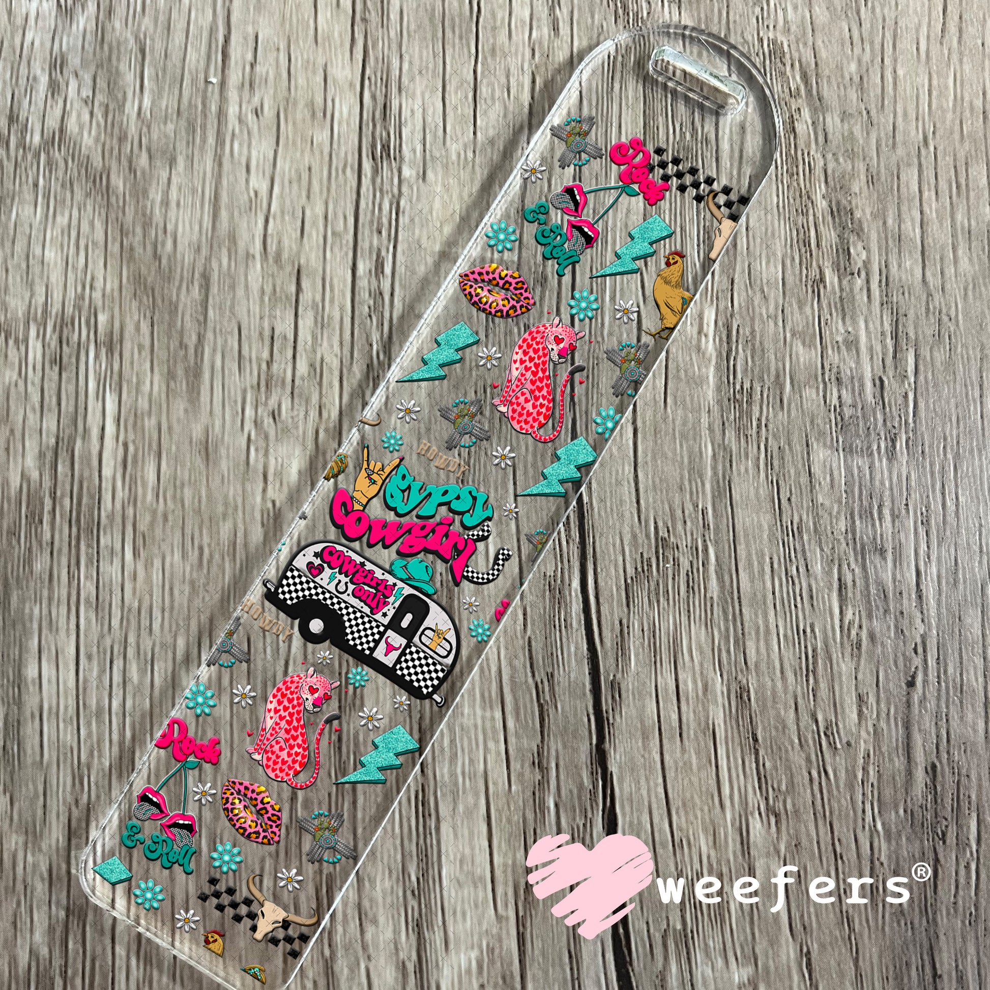 Gypsy Cowgirl UV DTF Cup Wrap - Weefers Exclusive Wrap Bookmark Weefers