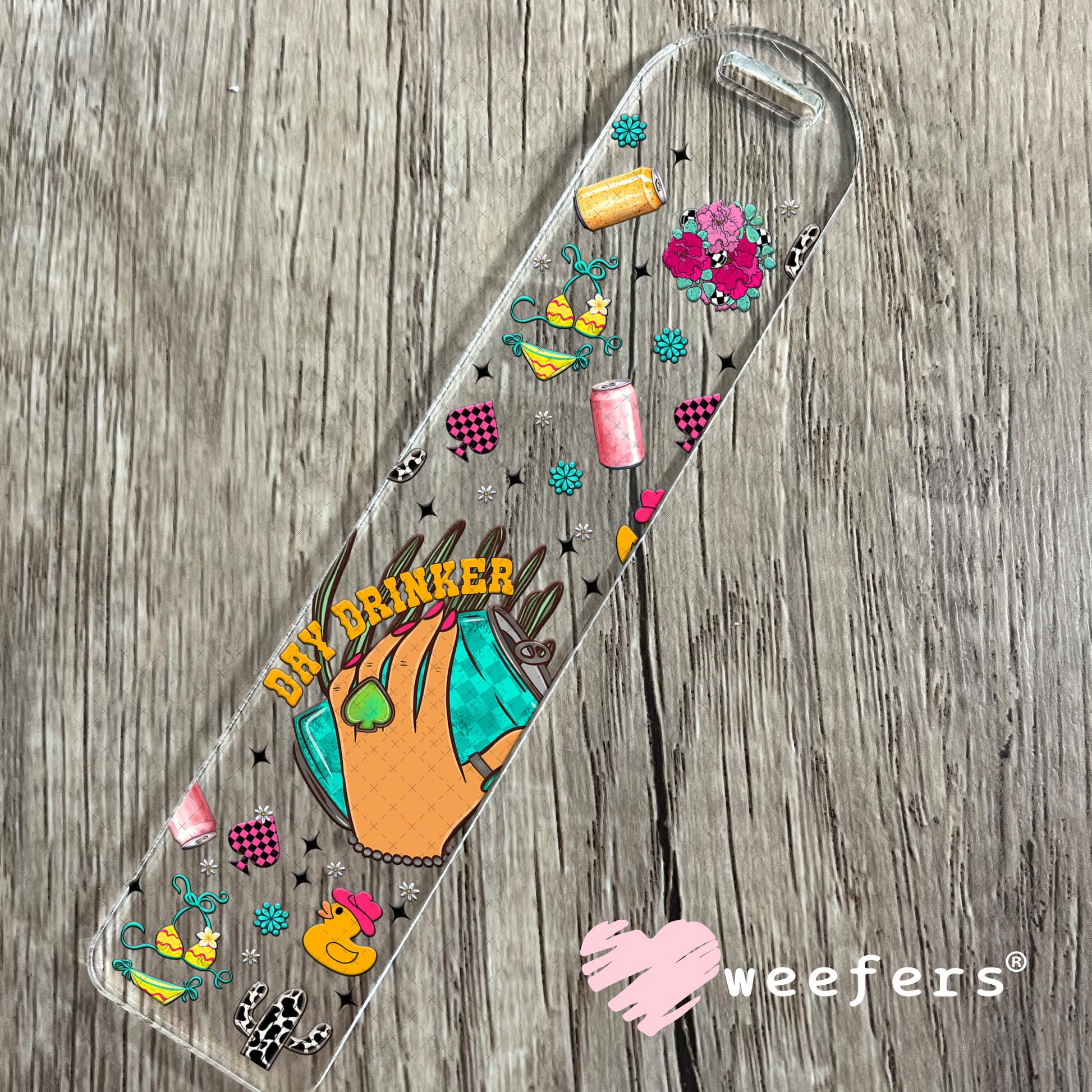 Day Drinker UV DTF Cup Wrap - Weefers Exclusive Wrap Bookmark Weefers
