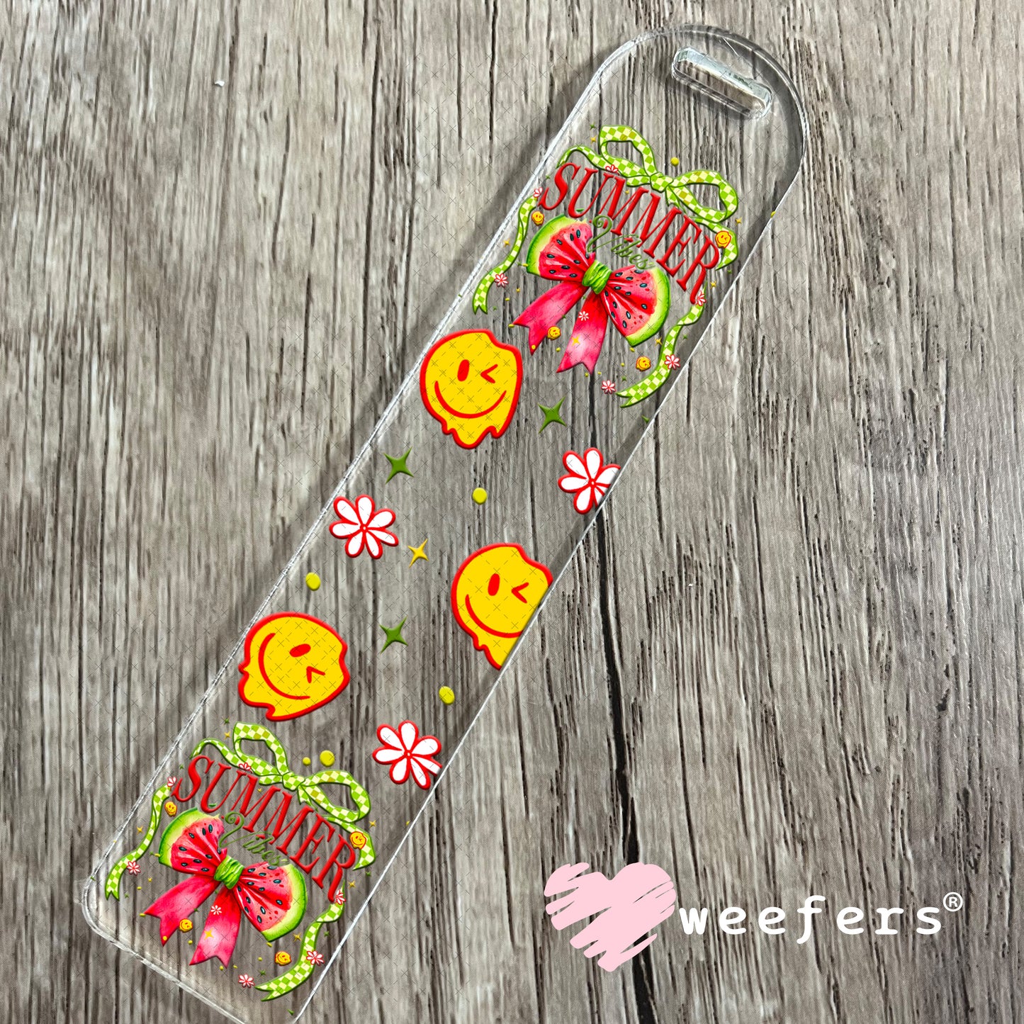 Summer Vibes Watermelon UV DTF Cup Wrap - Weefers Exclusive Wrap Bookmark Weefers