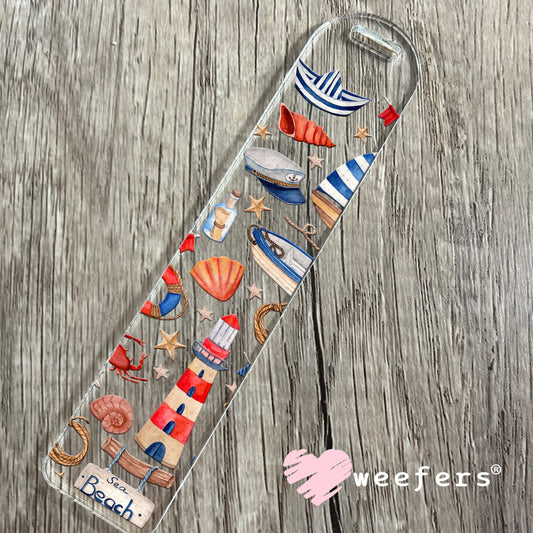 Nautical Theme UV DTF Cup Wrap - Weefers Exclusive Wrap Bookmark Weefers