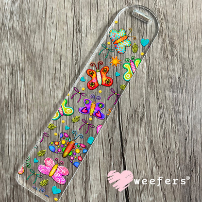 Whimsical Butterfly UV DTF Cup Wrap - Weefers Exclusive Wrap Bookmark Weefers