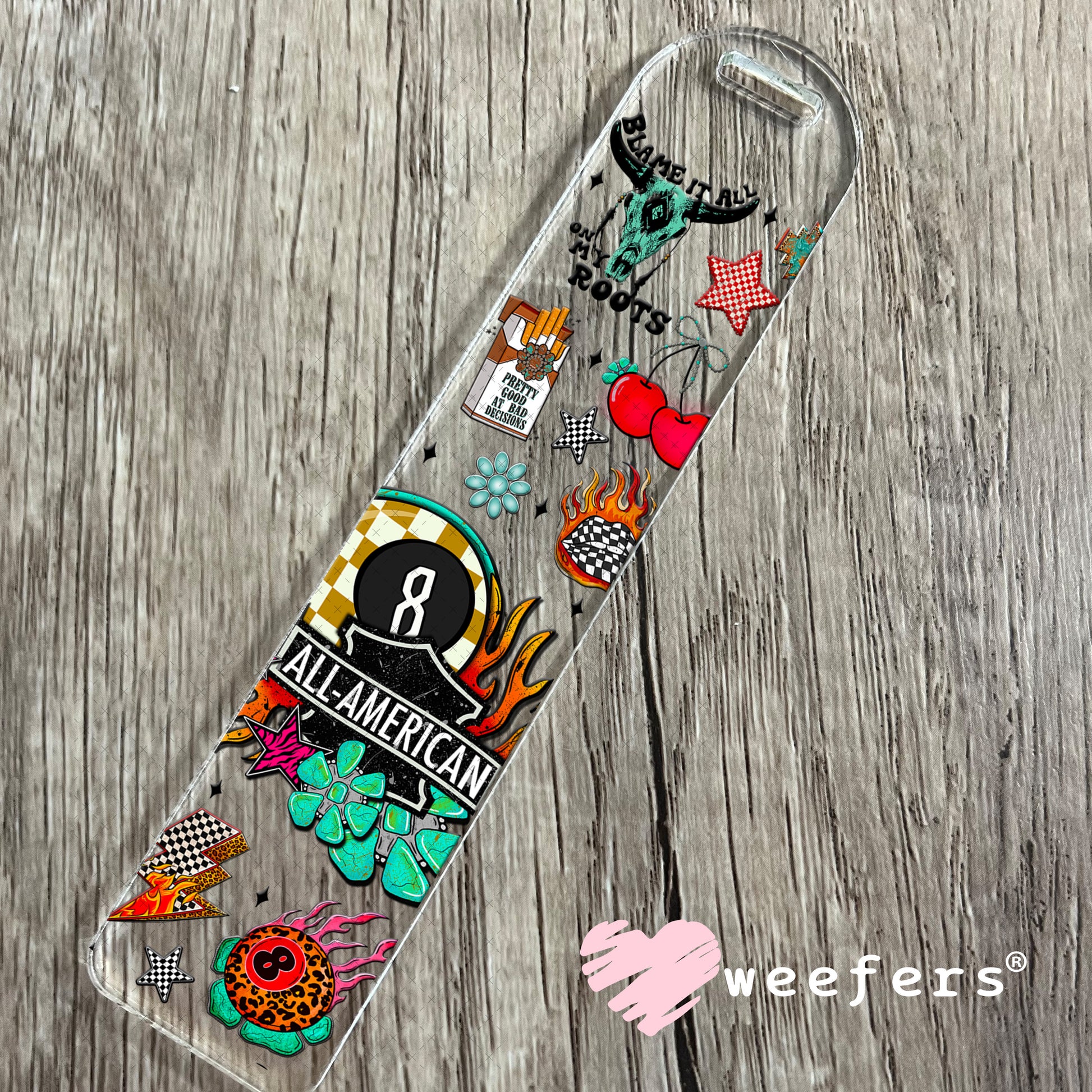 All American UV DTF Cup Wrap - Weefers Exclusive Wrap Bookmark Weefers