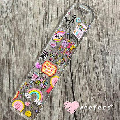 Sassy Quotes UV DTF Cup Wrap - Weefers Exclusive Wrap Bookmark Weefers