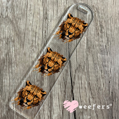 Brown Cheetah UV DTF Decal Bookmark Weefers