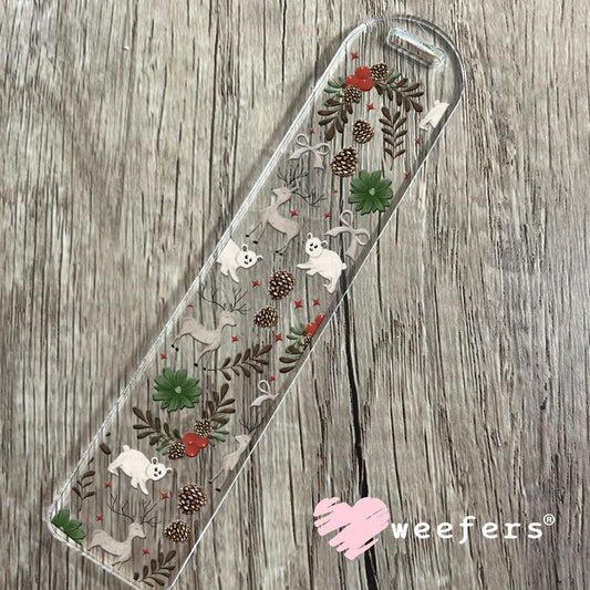 Christmas Winter Scene UV DTF Bookmark Decal