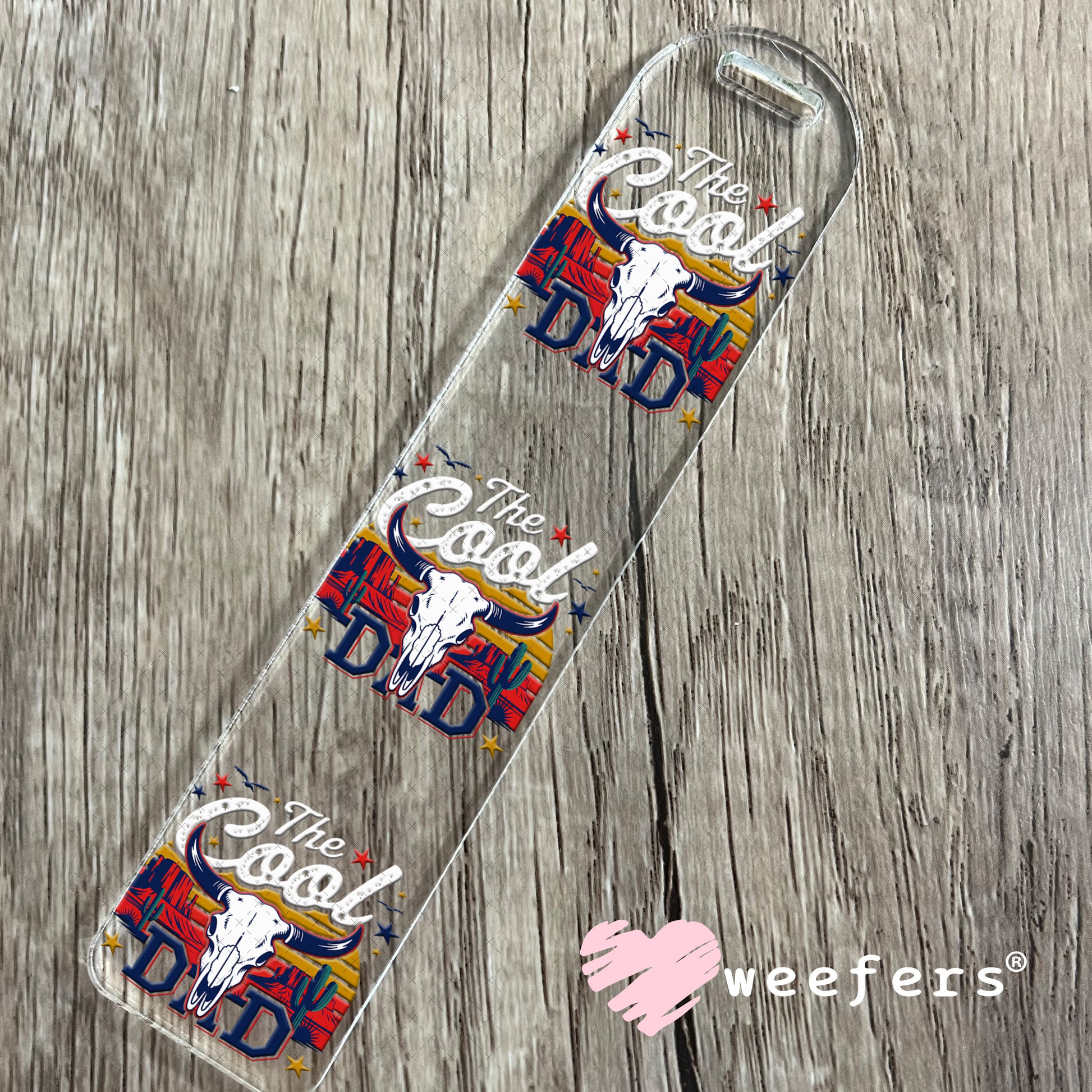 The Cool Dad White UV DTF Decal Bookmark Weefers