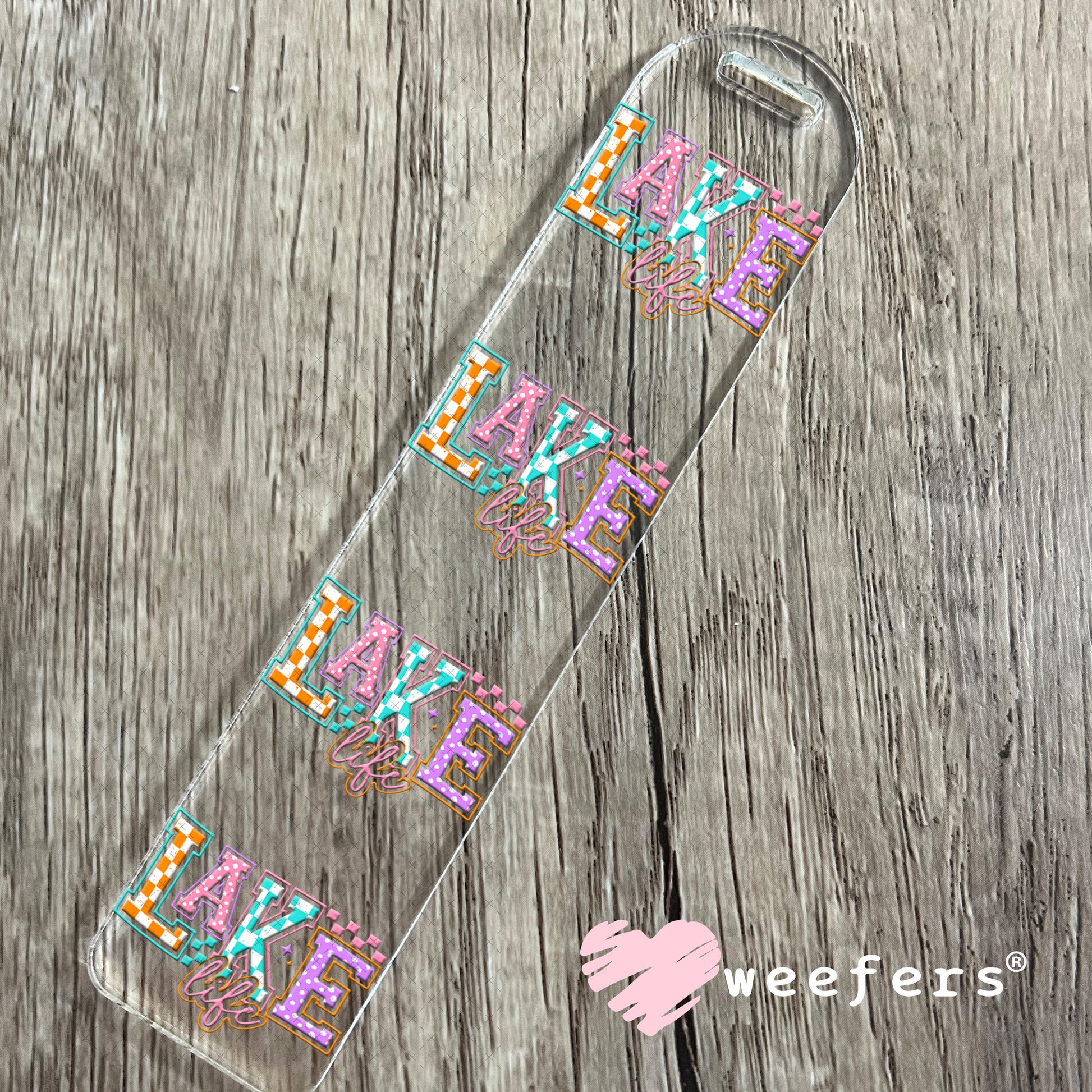 Lake Life Checkers and Polka Dots UV DTF Decal Bookmark Weefers