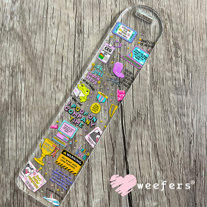 Funny Work Quotes UV DTF Cup Wrap - Weefers Exclusive Wrap Bookmark Weefers