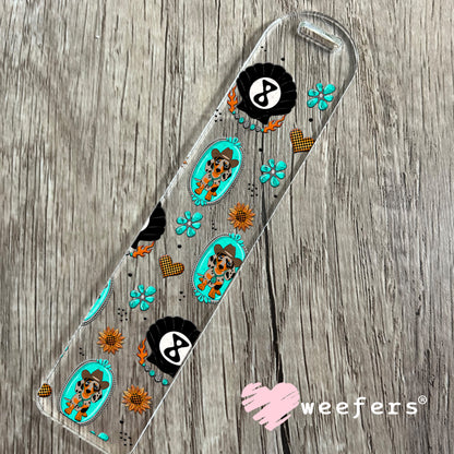 Western Dachshund and Shell Eight Balls UV DTF Cup Wrap - Weefers Exclusive Wrap Bookmark Weefers