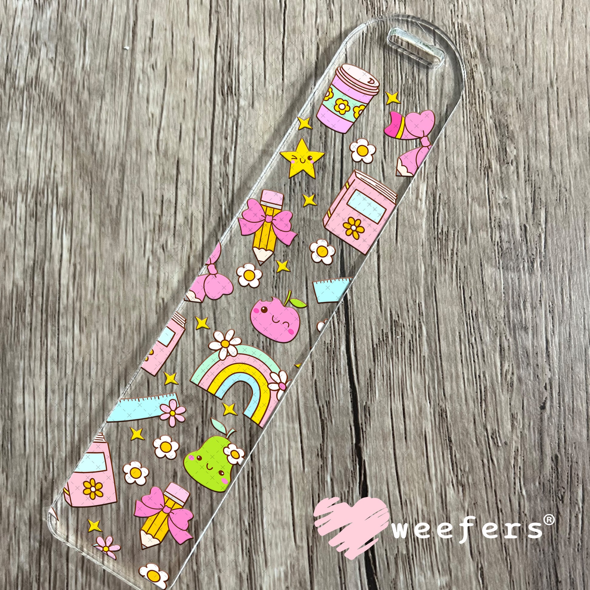 School Days and Teacher Favorite Things UV DTF Cup Wrap Bookmark Weefers
