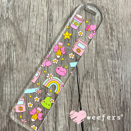 School Days and Teacher Favorite Things UV DTF Cup Wrap Bookmark Weefers