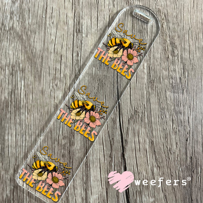 Save the Bees UV DTF Decal Bookmark Weefers