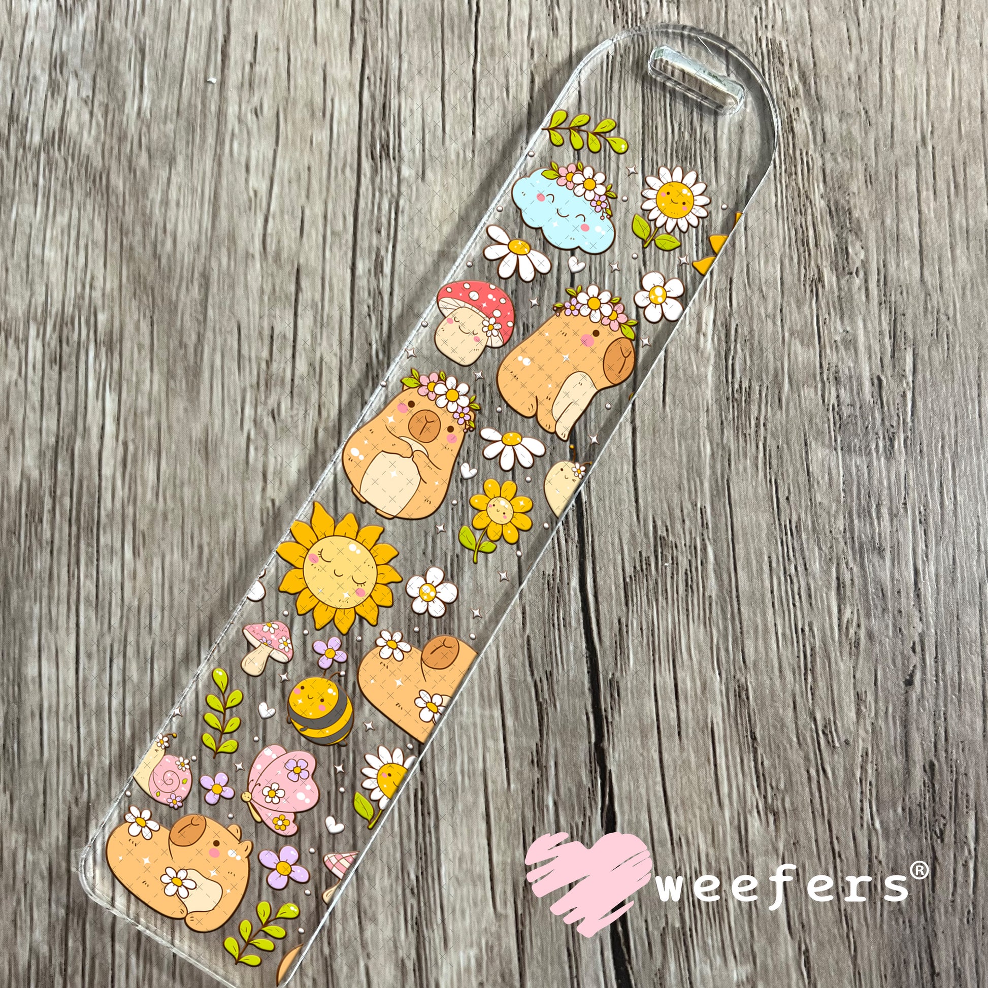 Capybara's Playing UV DTF Cup Wrap Bookmark Weefers