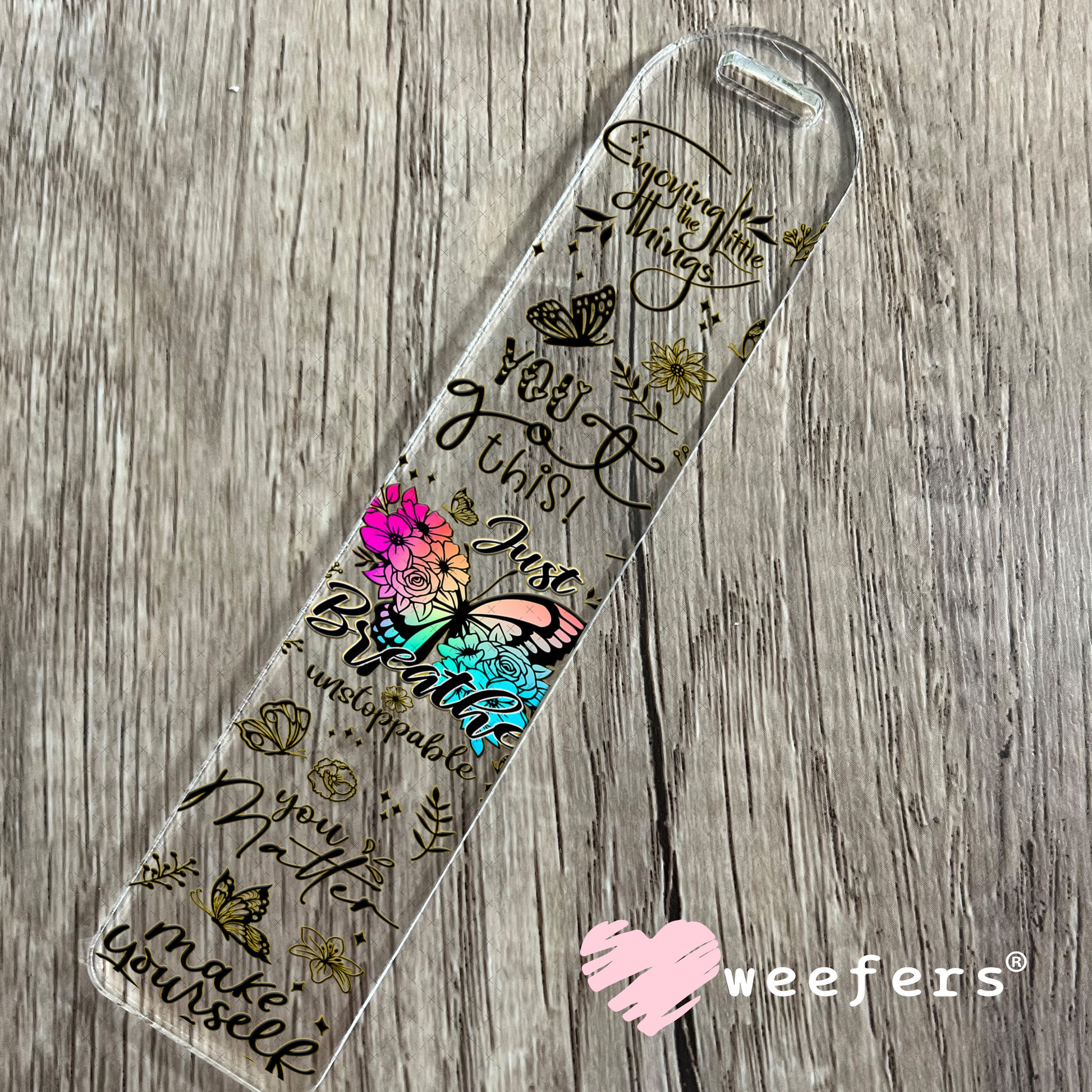 Just Breath UV DTF Cup Wrap Bookmark Weefers