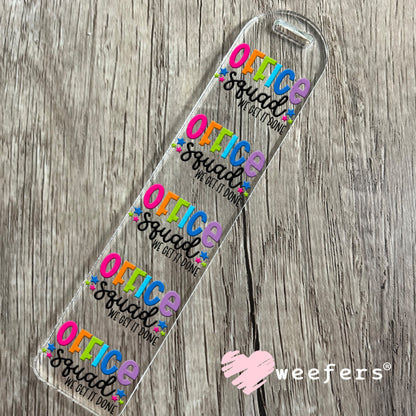 Office Squad We Get It Done UV DTF Decal Bookmark Weefers