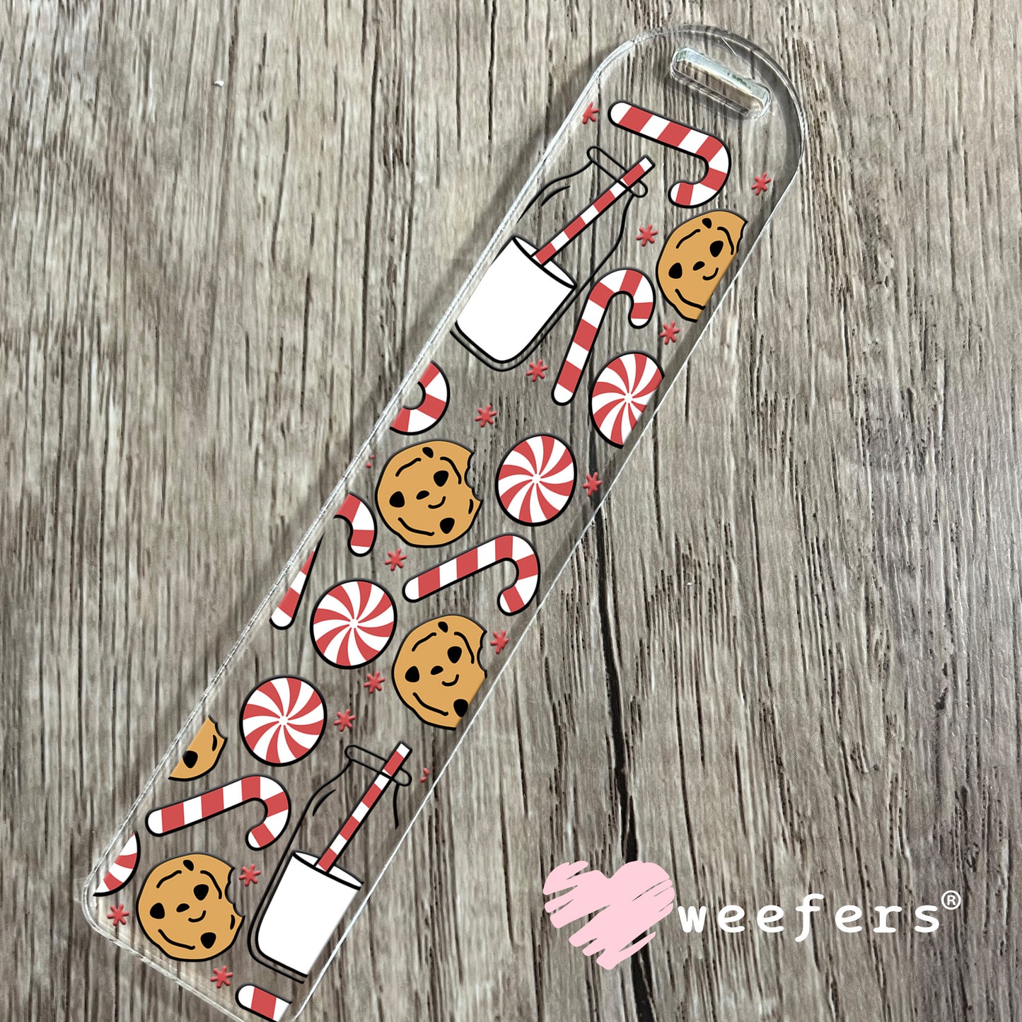 Christmas Cookie and Milk UV DTF Bookmark Decal