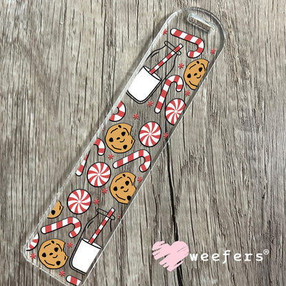 Christmas Cookie and Milk UV DTF Bookmark Decal