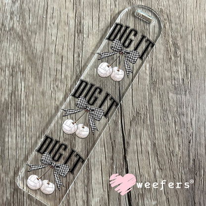 Dig It Volleyball Cherries UV DTF Decal Bookmark Weefers