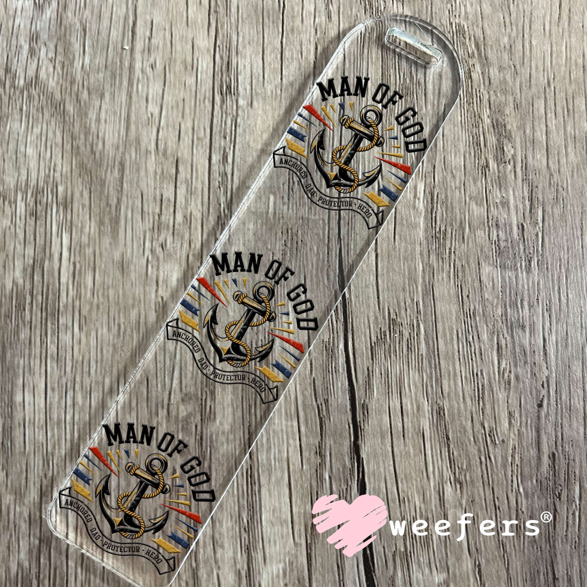 Man of God UV DTF Decal Bookmark Weefers