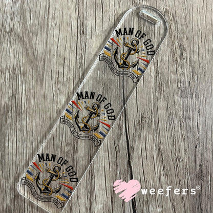 Man of God UV DTF Decal Bookmark Weefers