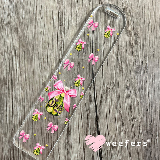 Zero Dill's Given Pickles Pink Coquette Bows UV DTF Cup Wrap - Weefers® Exclusive Bookmark Weefers
