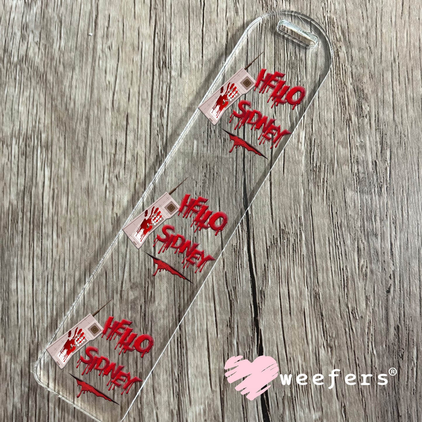 Hello Sidney UV DTF Decal Bookmark Weefers
