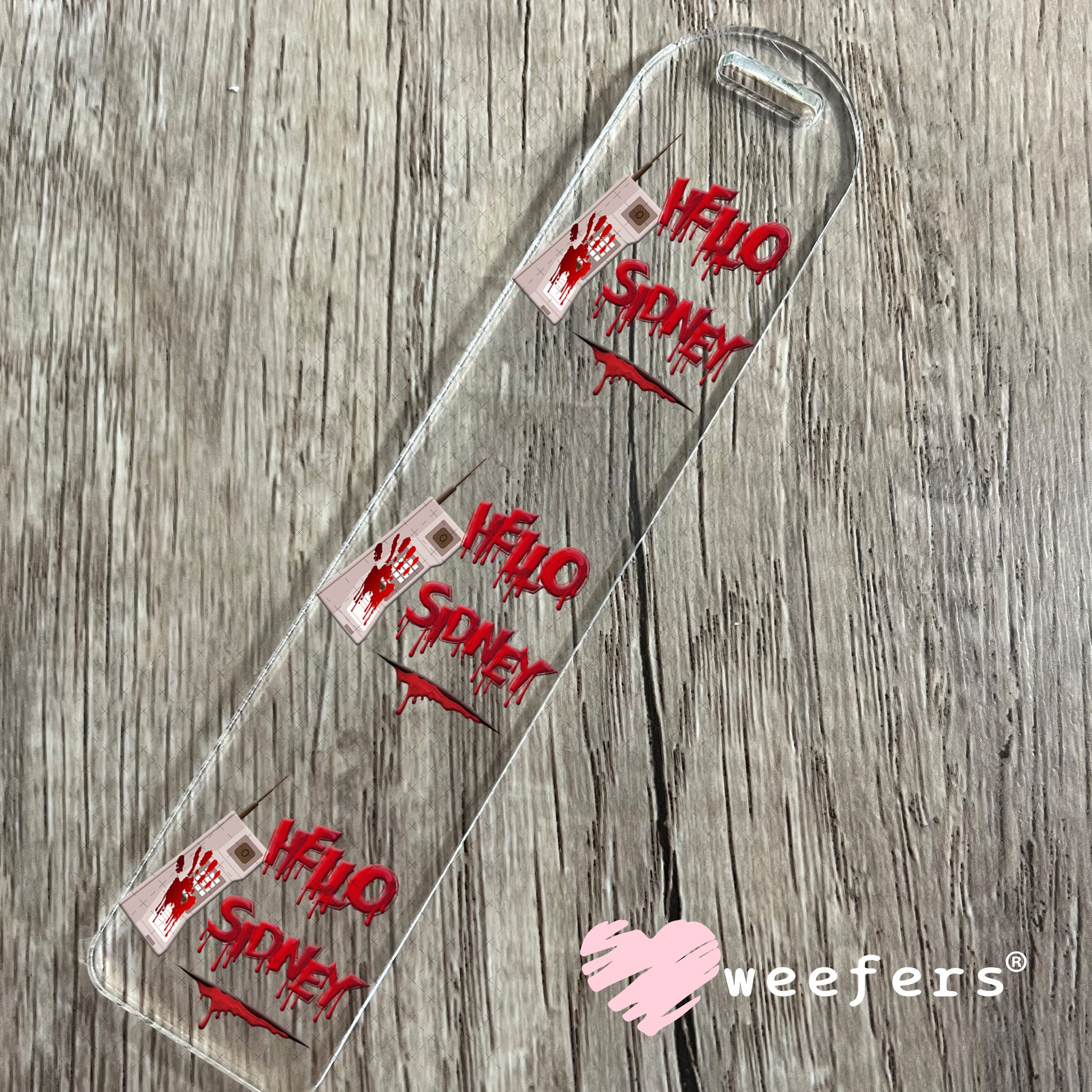 Hello Sidney UV DTF Decal Bookmark Weefers