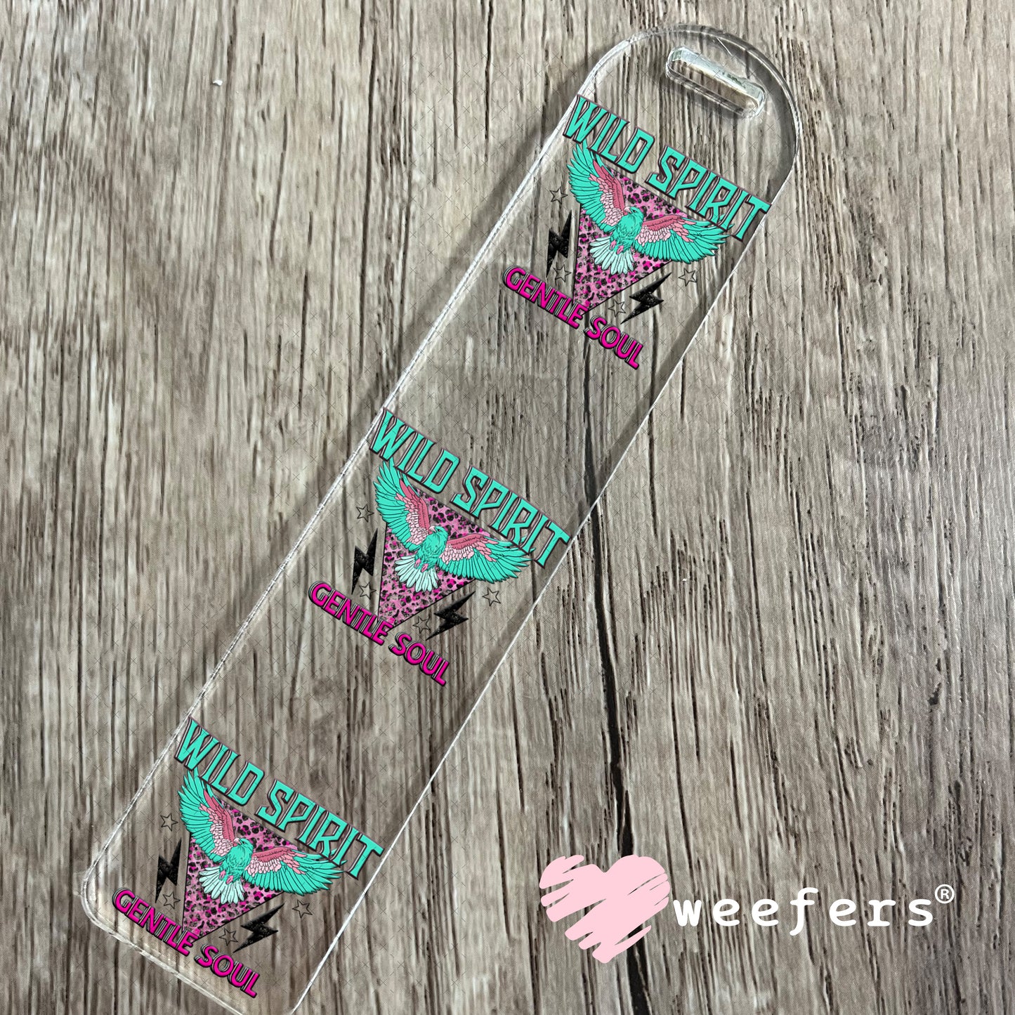 Wild Spirit Gentle Soul UV DTF Decal Bookmark Weefers