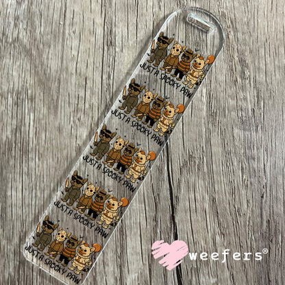 Just a Spooky Paw Halloween UV DTF Decal Bookmark Weefers