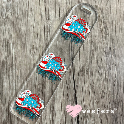 Red White and Western UV DTF Decal Bookmark Weefers